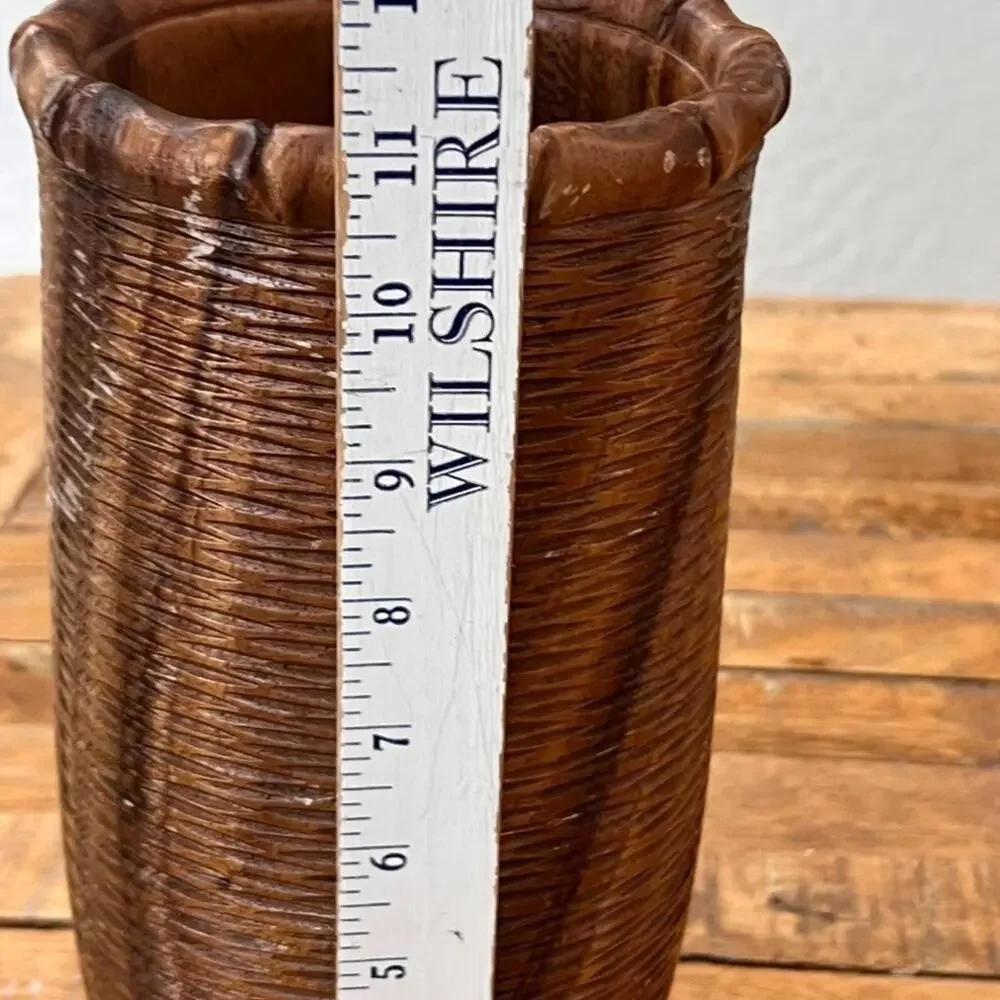 Decorative Turned Wood Vase 11